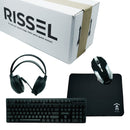 Kit Gamer Rissel (Teclado, Headset, Mouse e Mousepad) BLACK NOVEMBER
