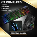Kit Gamer Rissel (Teclado, Headset, Mouse e Mousepad)